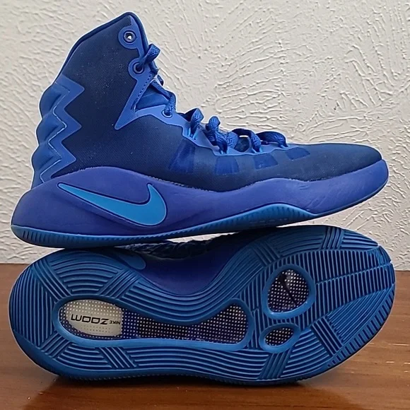 Nike Zoom Hyperdunk 2016 Game Royal Boys Sneakers 845120-440 Size 7Y GS - Picture 13 of 16
